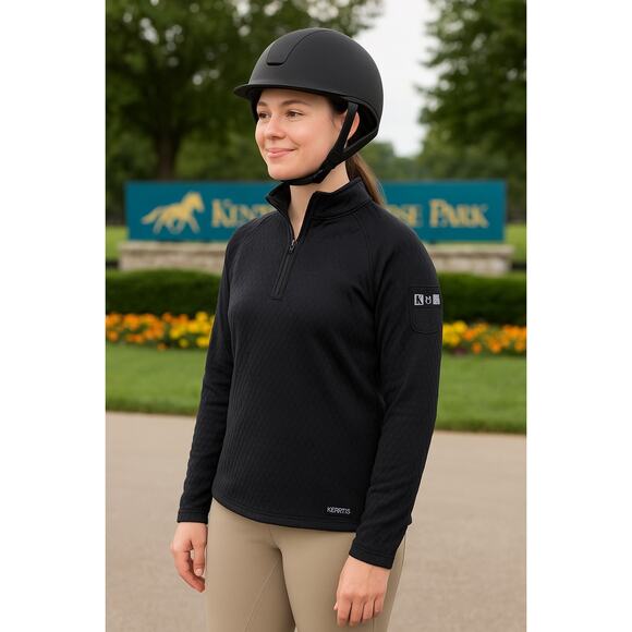 Kerrits Black 1/4 Zip Pullover: Sz. M - Picture 1 of 7